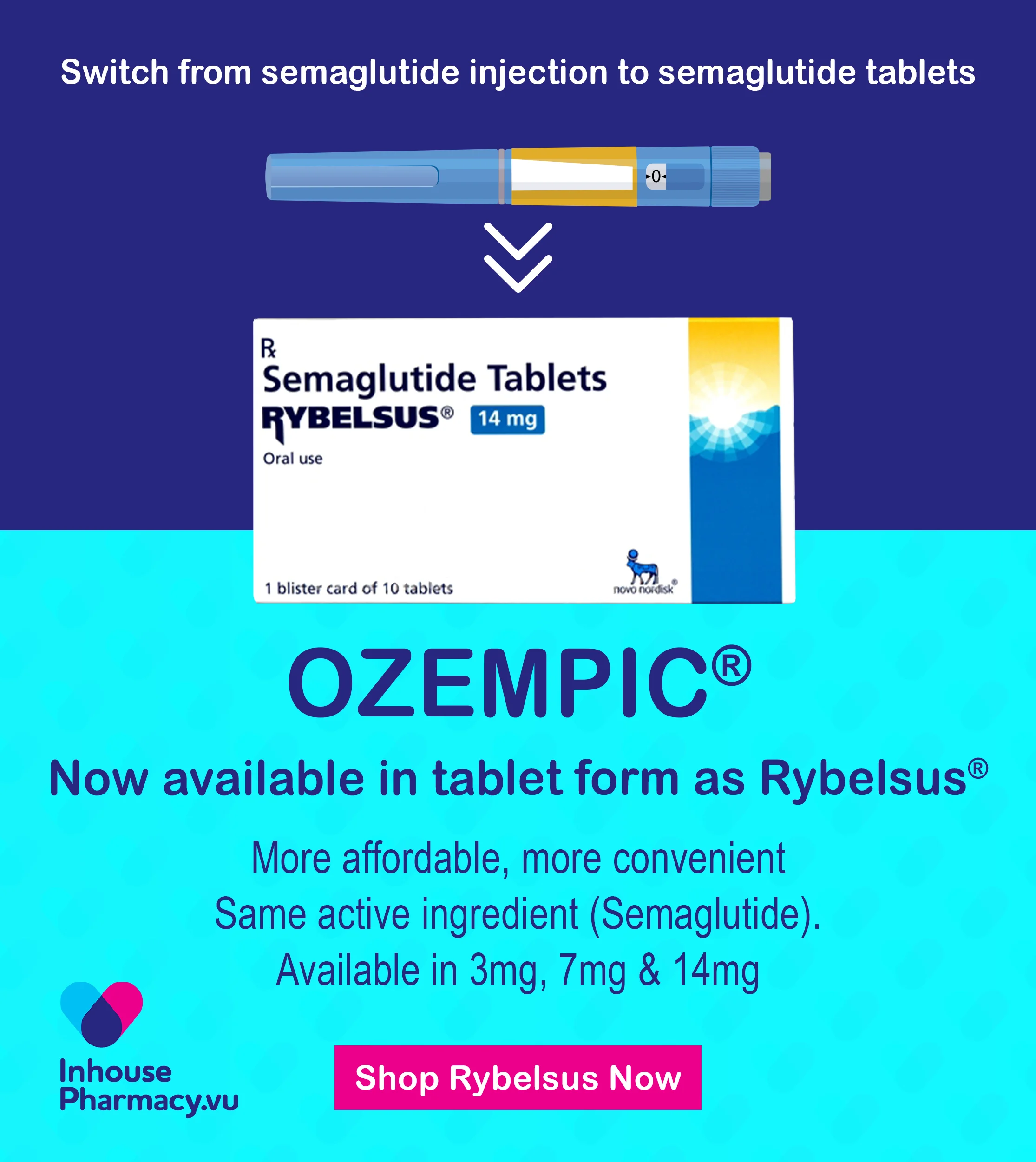 Ozempic in tablet form - Rybelsus